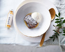 Ice cream brownie with a touch of Gimber